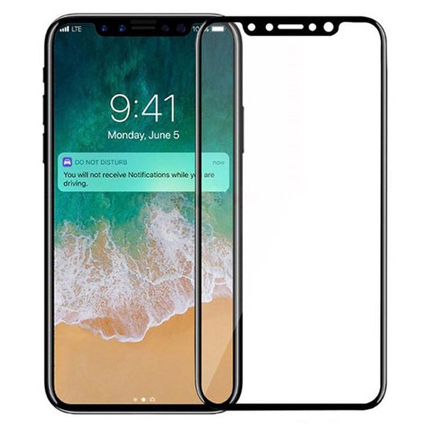 

For iPhone X Tempered Glass 3D 9H Full Screen Cover Explosion-proof Screen Protector Film for iPhone 8 Plus 7 6 6s SE 5 5s 5C