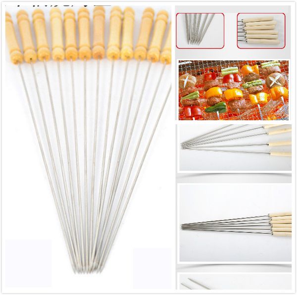 

wood barbecue sign stainless steel kitchen with handle sign bbq needle 35 cm long magnetic round signed flat sign easy to clean