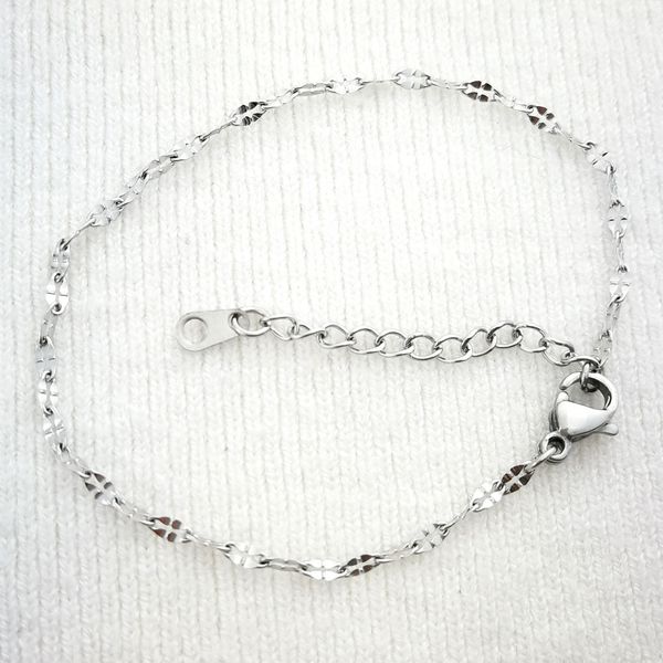 

серебряный тон элегантный женщин леди девушки браслет лодыжки цепи 19-28 см подарок ювелирные изделия никогда не исчезают b200, Black