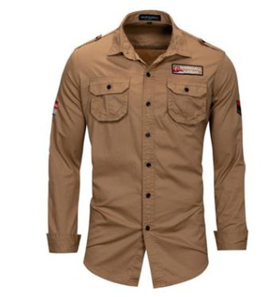 

fredd marshall male turn down collar pure cotton casual large size shirts mens pockets spring autumn shirts blouses j2484, White;black