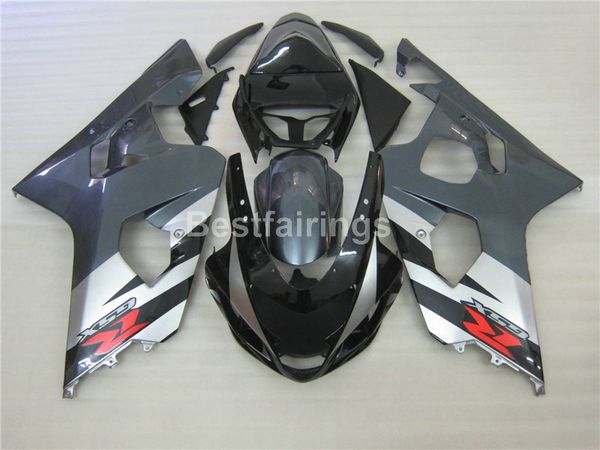 

fairing kit for suzuki gsxr600 gsxr750 2004 2005 black silver grey gsxr 600 750 k4 k5 fairings hh56