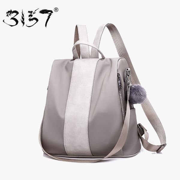 

3157 fashion women backpacks waterproof nylon school bags for teenage girls patchwork women shoulder bags travel daypacks female