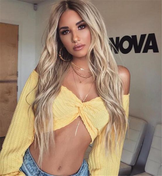 

lace front human hair wigs body wave ombre color 1b/27 brazilian remy hair lace wigs for women pre plucked with baby hair, Black;brown