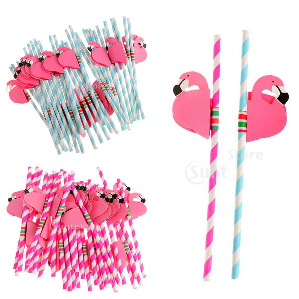 

new design 25pcs flamingo striped straws luau beach tropical party barware favor xman cocktail wedding party supplies decor gift acces