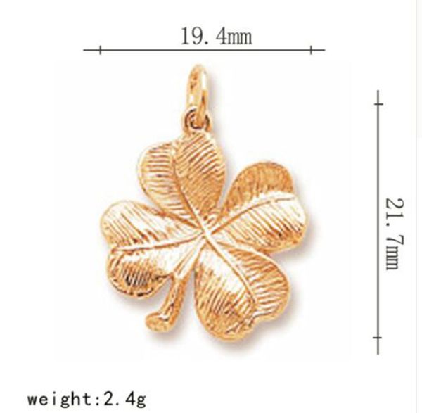 

four-leaf clover lucky gift charm other customized jewelry, Bronze;silver