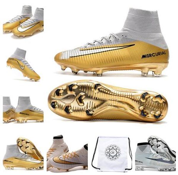 

Mercurial Superfly CR7 Quinto Triunfo FG V Soccer Cleats Cristiano Ronaldo CR7 Kids Soccer Shoes football boots +Football Bag