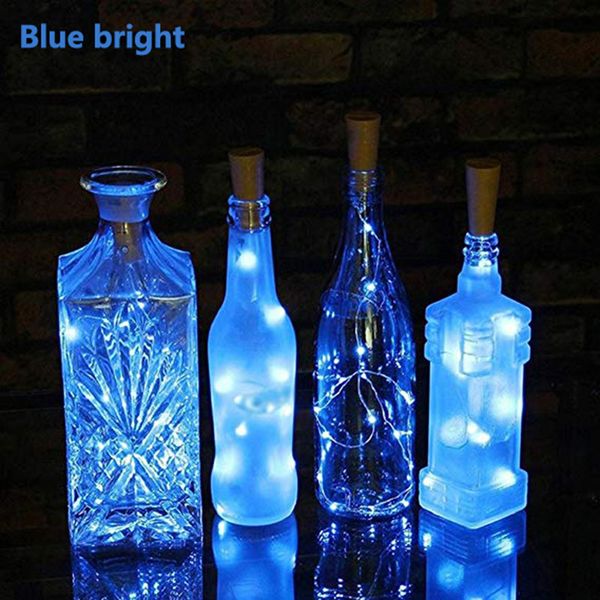1m X10led Solar Cork Wine Bottle Stopper Copper Wire String Lights