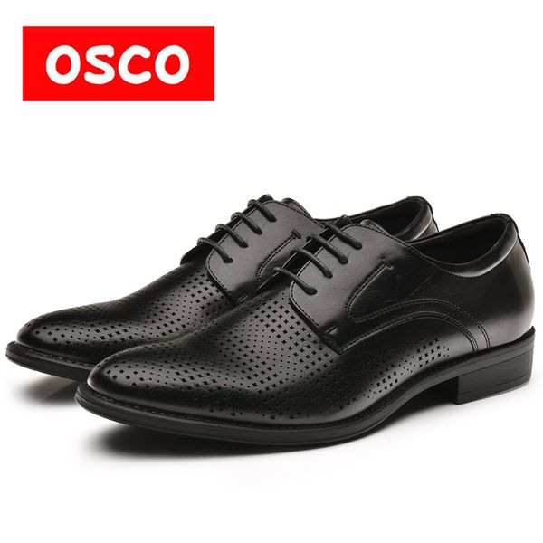 

osco all season new men shoes fashion men casual breathable shoes made leather #995703p, Black
