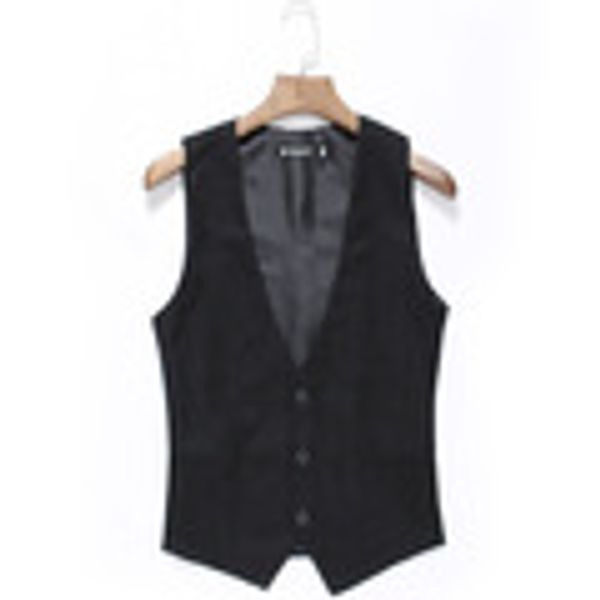 

new arrival men fashion vest single breasted design men's sleeveless vests dress slim fit outwear vests(no shirt) sale, Black;white