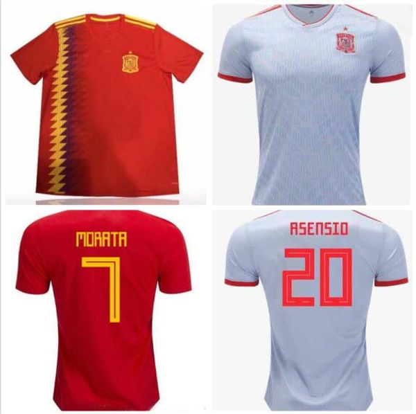 

World cup 2018 pain jer ey a inie ta ramo home red away white occer jer ey 2019 morata i co a en io e pana national team football hirt