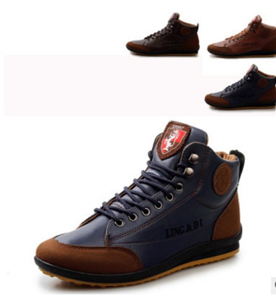 

Новые мужские рабочие ботинки зимние кожаные ботинки зашнуровать открытый водон