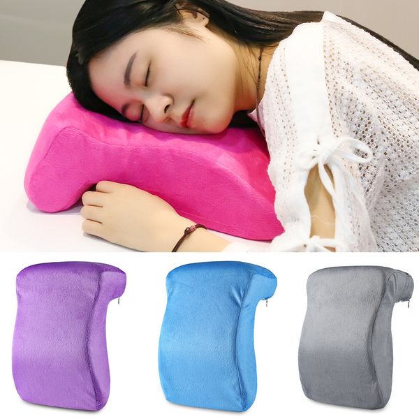 Slow Rising Memory Foam Pillow Latex Neck Office Desk Chair Nap
