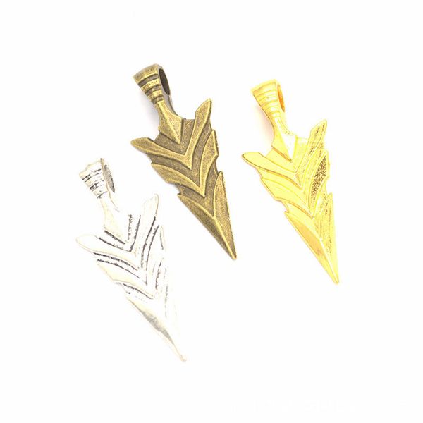 

bulk 100 pcs 46x19mm arrow arrowhead charms pendant, 3 colors diy supplies,jewelry making, ing, Bronze;silver