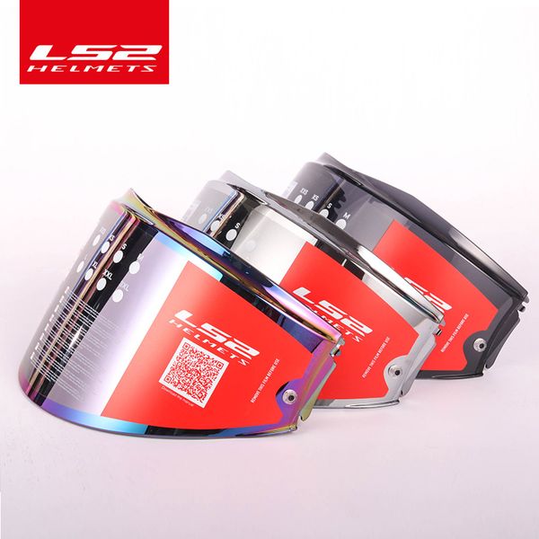 

original ls2 valiant helmet visor smoke colorful sier lens only for ls2 ff399 model with anti-fog patch hole rainbow shield