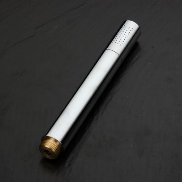 

chrome brass water saving round hand shower head handheld sprayer bathroom