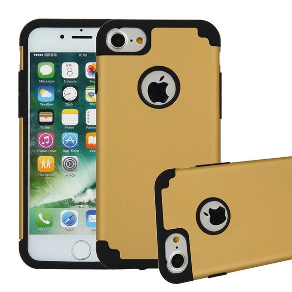 

anti-crash for samsung s7 edge robot case dual color silicone frame pc rear back robot case protective for iphone x phone case