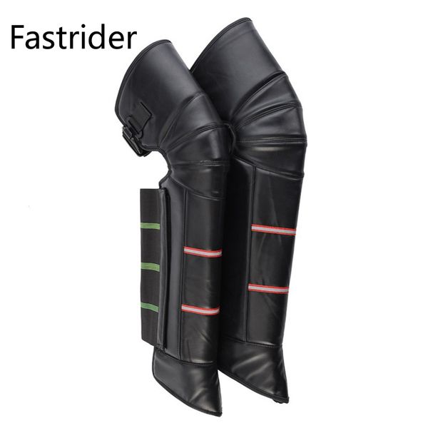 

fastrider motorcycle pu leather thicken knee protector cycling guard moto protective kneepad keep warm for riding wholesale