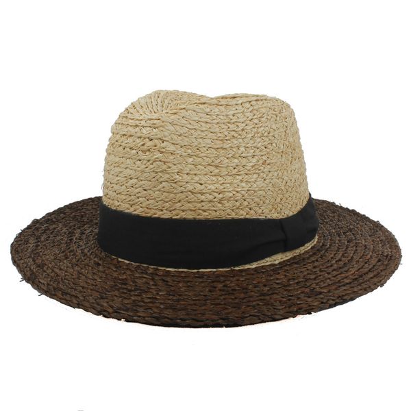 

100% raffia women floppy wide brim sun hat for summer lady handemade weave travel beach panama hat sunbonnet caps size 56-58cm, Blue;gray