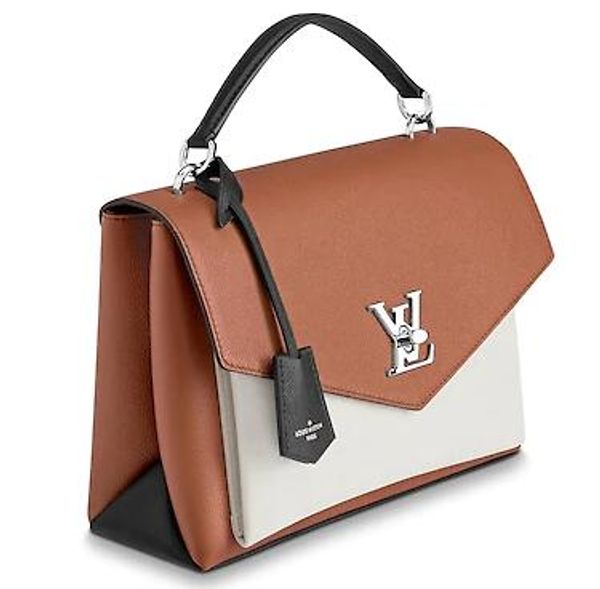 

2019 m52406 mylockme brown real caviar lamb kin le boy chain flap bag handbag houlder me enger bag tote