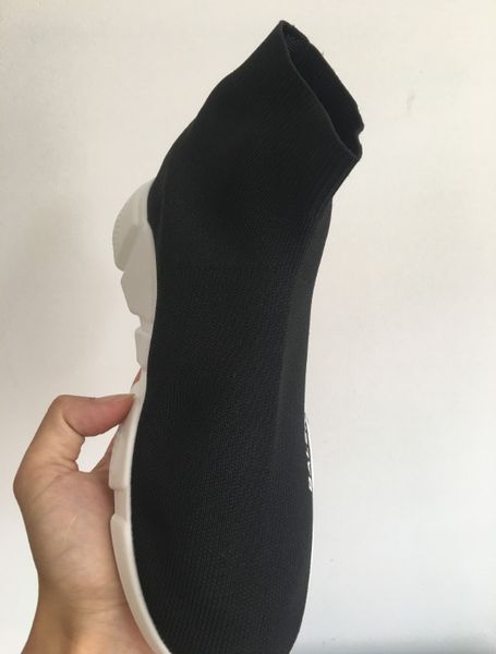

selling 2020 women men sock walking shoes black white red speed trainer sports sneakers boots casual shoe mens 36-45