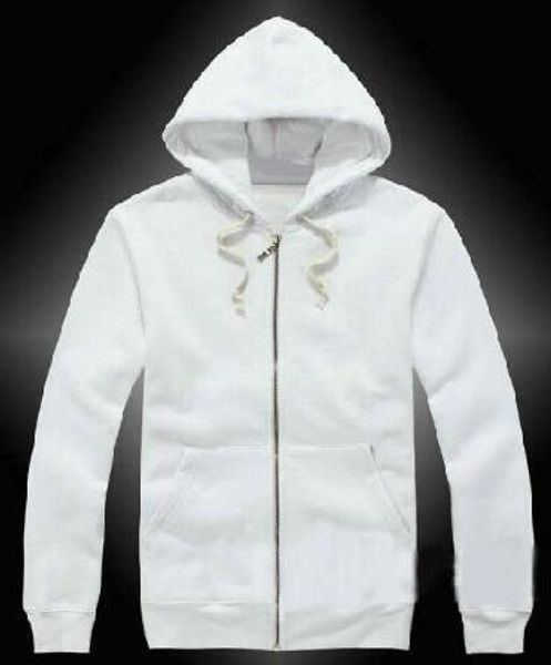 black polo jacket with white horse