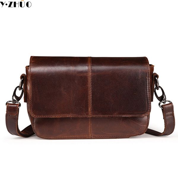 

genuine leather woman men shoulder bags casual really cowhide crossbody bags men messenger travel