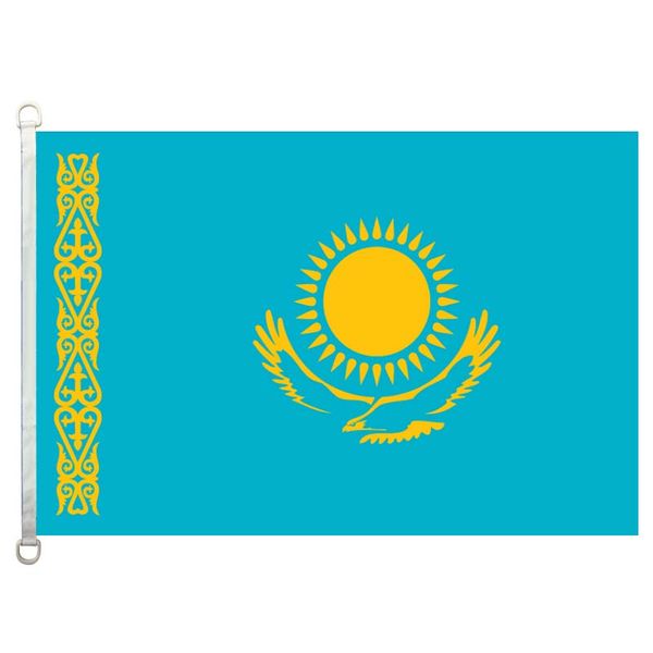

kazakhstan flag,90*150cm ,100% polyester, banner,digital printing