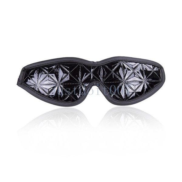 Bondage Leather Eye Mask Blindfold Party Restraint PATCH Blinder Goggles Sleeping cover #R98