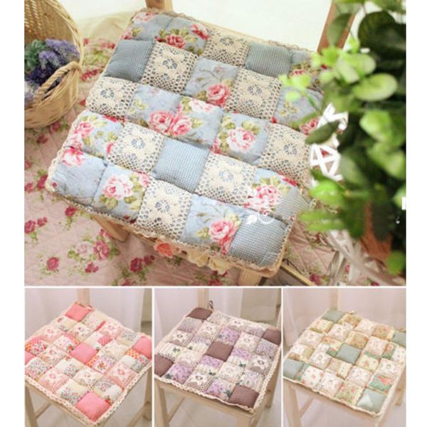 Fashion Pastoral Style Printing Flower Cotton Seat Cushion Sofa