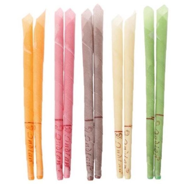 

100pcs/lot ear wax cleaner removal coning fragrance ear candles healthy care ear care random color