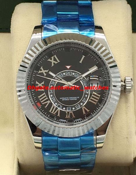 

luxury watches 5 style 40mm stainless steel bracelet watch automatic fashion brand men's watch wristwatch new style, Slivery;brown