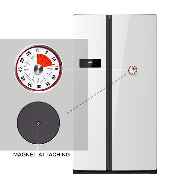 2019 New Mini Mechanical Countdown Kitchen Timers Tool Stainless Steel Round Shape Cooking Time Clock Alarm Magnetic Timer Reminder From Home1991
