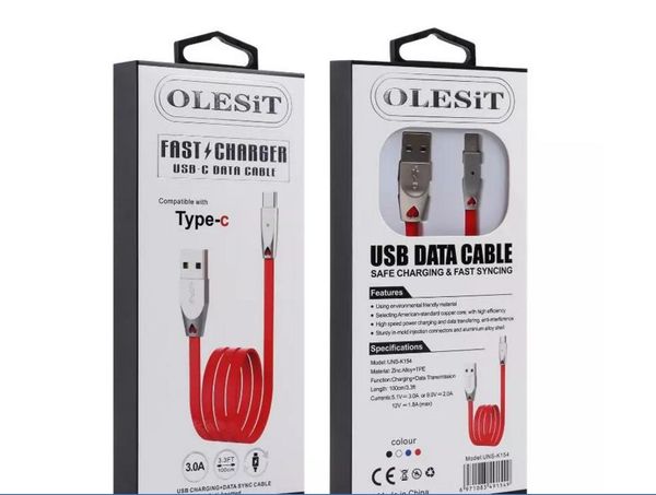 

Ole it zinc metal type c cable un k153 fa t charging led cable for am ung 8 9 hoco micro u b colorful with retail box