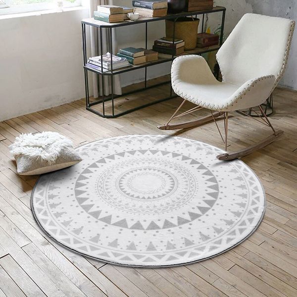 

nordic round carpet computer chair floor mat kids play tent rug home entrance/hallway doormat cloakroom rugs and carpets
