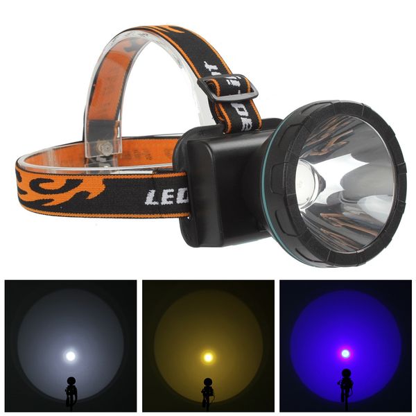

800 lumens 5w led headlamp 2 modes cree led headlight yellow / blue / white light for camping cycling climbing