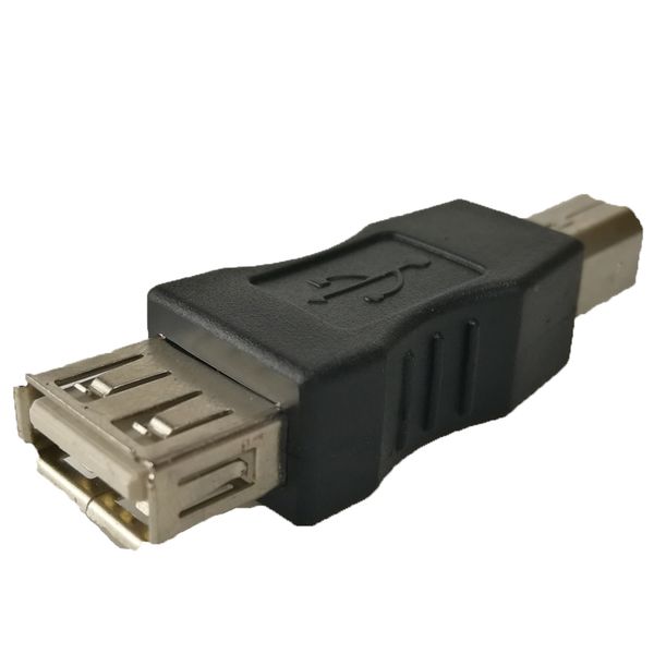 

usb 2.0 type a female to type b male adapter black converter for printer