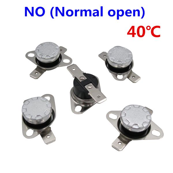 

10pcs/lot ksd301 10a250v 40 degree celsius (n.o.) normally open temperature control switch thermostat thermal protector