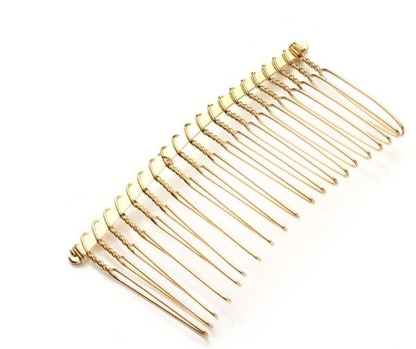 Diy Blank Metal Hair Clips Wedding Veil Side Comb 20 Teeth Bridal