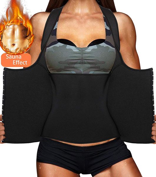 

Fa hion women hapewear weight lo neoprene auna weat wai t trainer cor et tank ve t port workout limming body haper weat