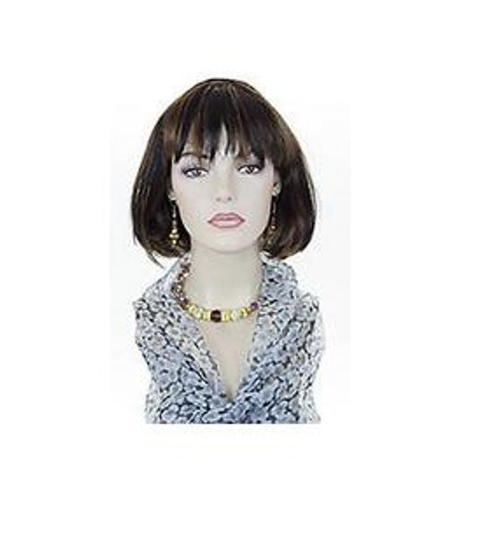 

off black medium auburn brunette medium skin straight hair wigs, Black;brown