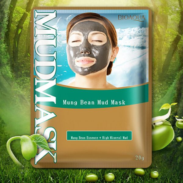 

bioaqua mung bean mud deep cleaning mask oil control facial masks mud mask dhl 2018