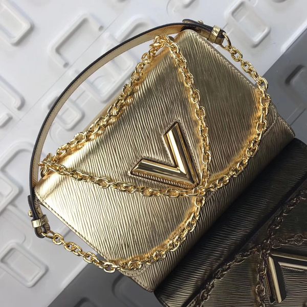

New 2018 chain bag cla ic women genuine leather handbag cau al hobo female houlder bag brand twi t bag 23cm