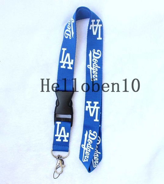 

Lo angele dodger detachable team logo color quality lanyard keychain mlb