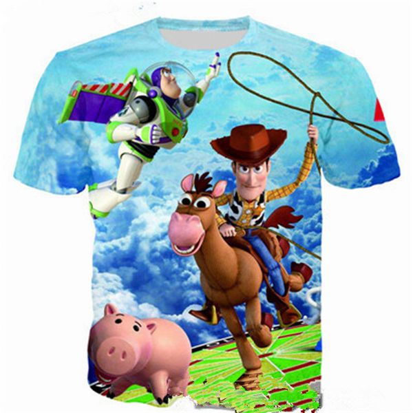 

fashion cartoon t-shirt funny 3d printed women/men short sleeve t-shirt casual k252, White;black