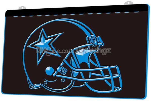

[F414] Dallas Cowboys Helmet Beer Bar NEW 3D Engraving LED Light Sign Customize on Demand 8 colors