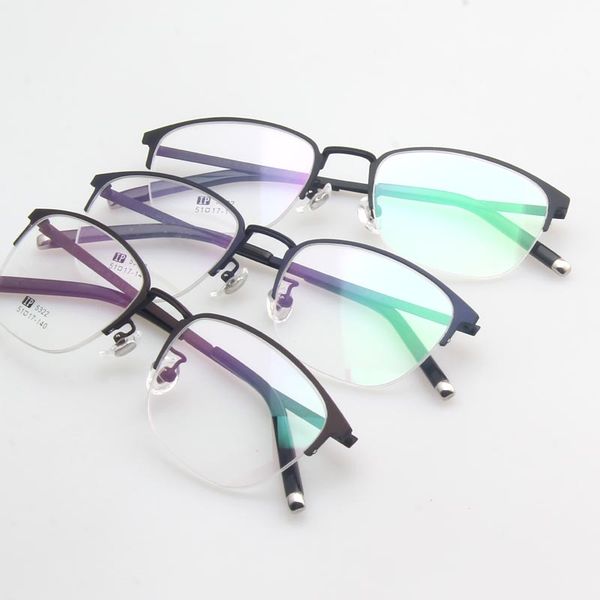 

rui hao eyewear optical eyeglasses frame half rimless retro eyewear frames prescription glasses brand spectacles 5322, Silver