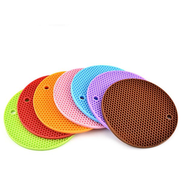 

silicone non-slip heat resistant pot table mats holder coaster cushion placemat pot table mat silicone placemat 100pcs