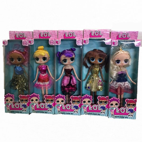

New big 25cm doll action figure new glitter limited edition doll hand and feet can move funko pop girl 039 toy kid toy chri tma gift