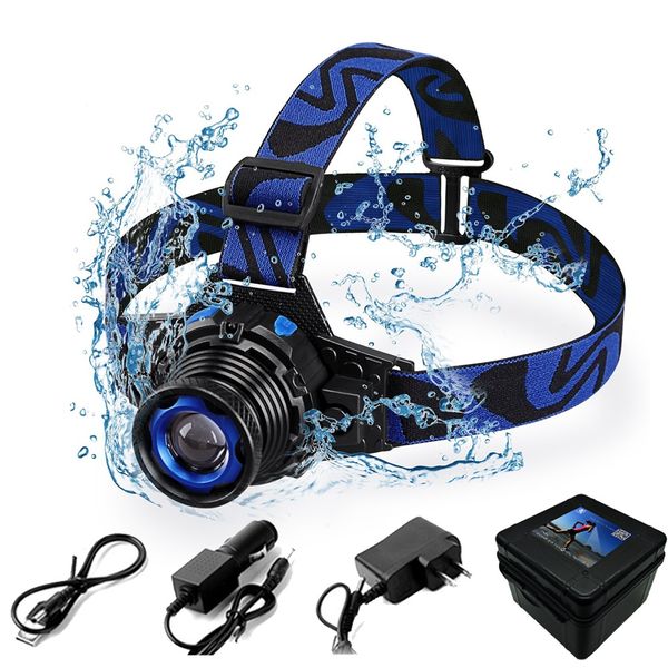 

waterproof q5 led headlamp rotary zoom usb rechargeable 3 modes headlight linternas torch head lamp for car repair camping cycling