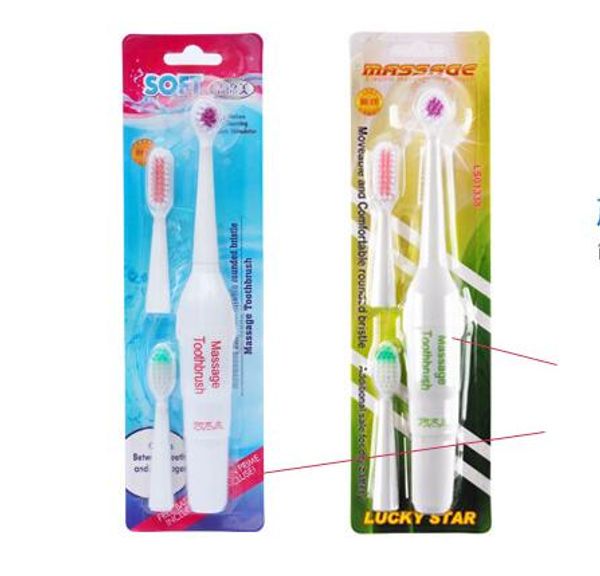 Sonic Elétrica Massageador Escova de Dentes + 3 Cabeças de Escova à prova de Água Clareamento Dentes Limpo crianças adultos Massagem Escovas de Dentes da marca de qualidade